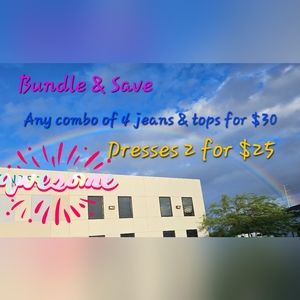 Bundle & save -  4 for 30